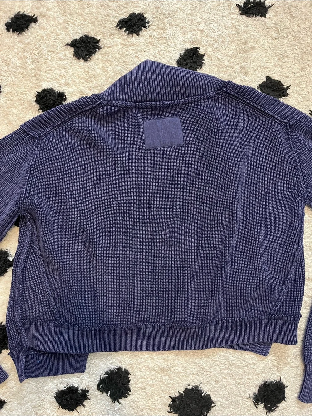 We The Free size Medium worn thru surplus cardi Open-Front Knit Cardigan Sweater